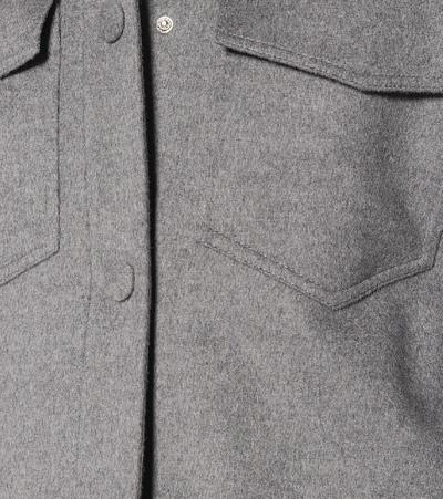 Shop Stella Mccartney Wool Coat In Grey