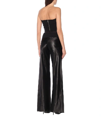 Shop Rick Owens Bias High-rise Flared Pants In Black