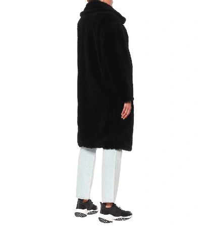 Shop Yves Salomon Meteo Wool Coat In Black