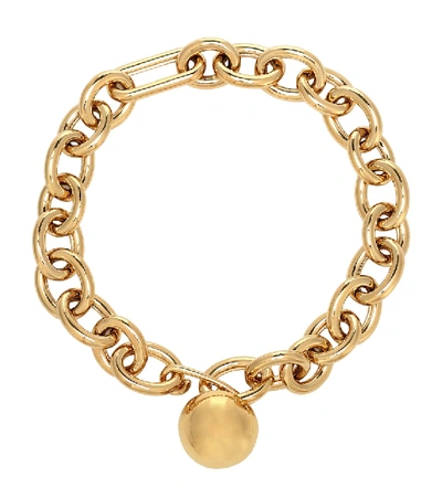 Shop Jil Sander Chain Necklace In Gold