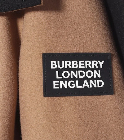 Shop Burberry Wool-blend Parka In Brown