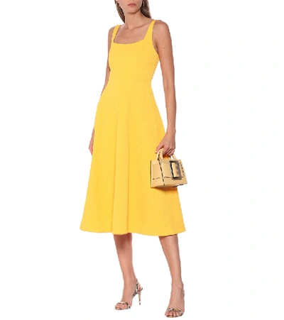 Shop Rebecca Vallance Andie Midi Dress In Yellow