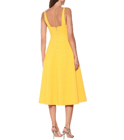 Shop Rebecca Vallance Andie Midi Dress In Yellow