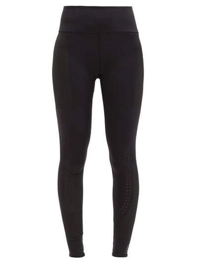 ADIDAS BY STELLA MCCARTNEY SUPPORT CORE PERFORATED RECYCLED-FIBRE LEGGINGS 