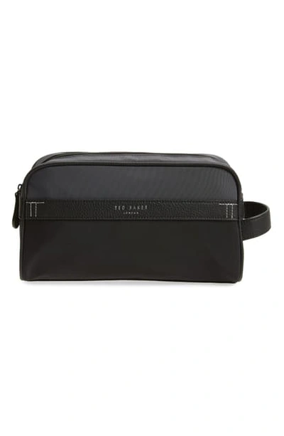 Shop Ted Baker Nylon Dopp Kit In Black