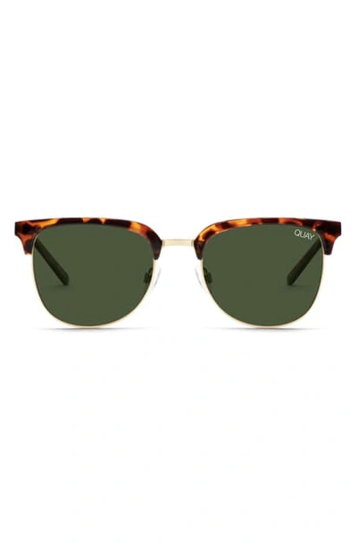 Shop Quay X Arod 52mm Evasive Polarized Sunglasses In Tortoise/ Green