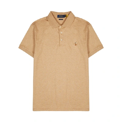 Shop Polo Ralph Lauren Camel Pima Cotton Polo Shirt