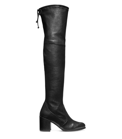 Shop Stuart Weitzman Tieland In Black Nappa Leather