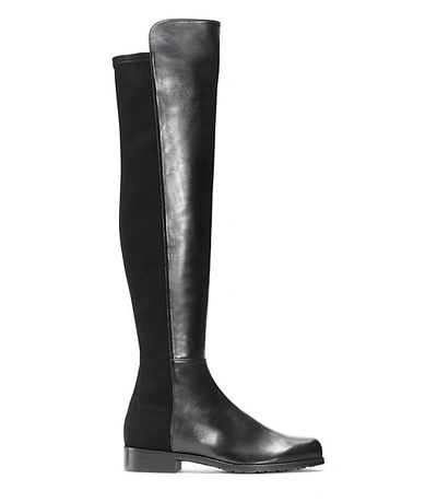 Stuart Weitzman High Boots With Round Toe And Block Heel In Schwarz