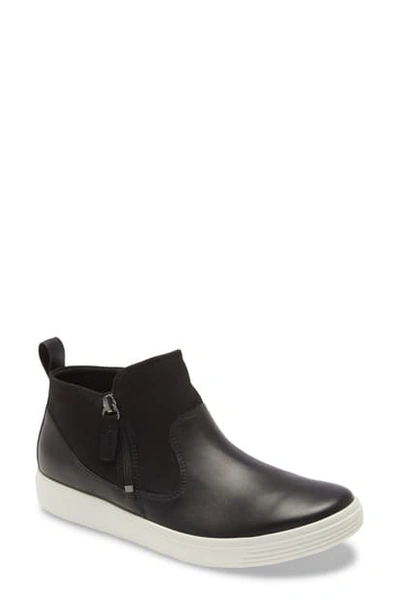 Shop Ecco Soft Classic Bootie In Black Leather
