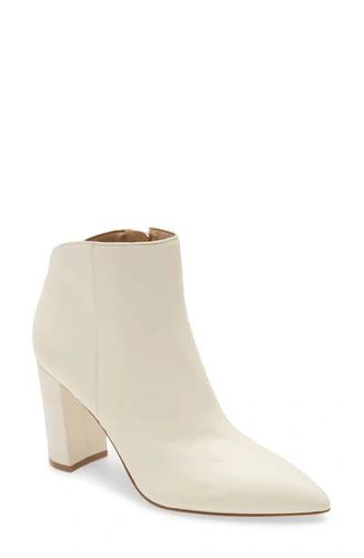 Shop Marc Fisher Ltd Unno Pointed Toe Bootie In Ivory Leather