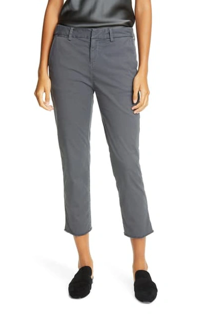 Shop Nili Lotan Montauk Crop Pants In Charcoal