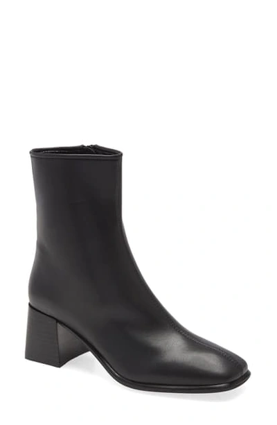Shop Jeffrey Campbell Troye Square Toe Bootie In Black