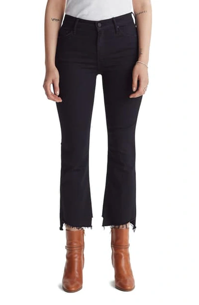 Shop Mother The Insider Two Step Fray Hem Crop Jeans In Not Guilty