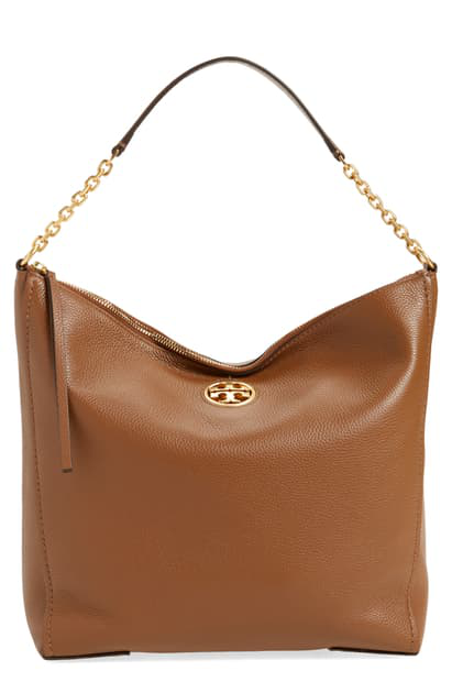 tory burch leather hobo bag