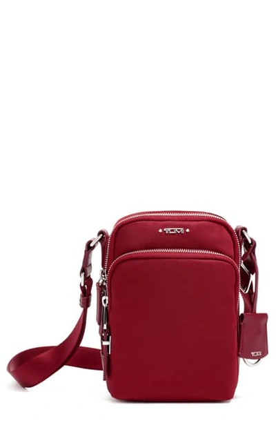 Shop Tumi Voyageur Ruma Nylon Crossbody Bag In Crimson