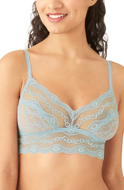 Shop B.tempt'd By Wacoal Lace Kiss Bralette In Forget-me-not
