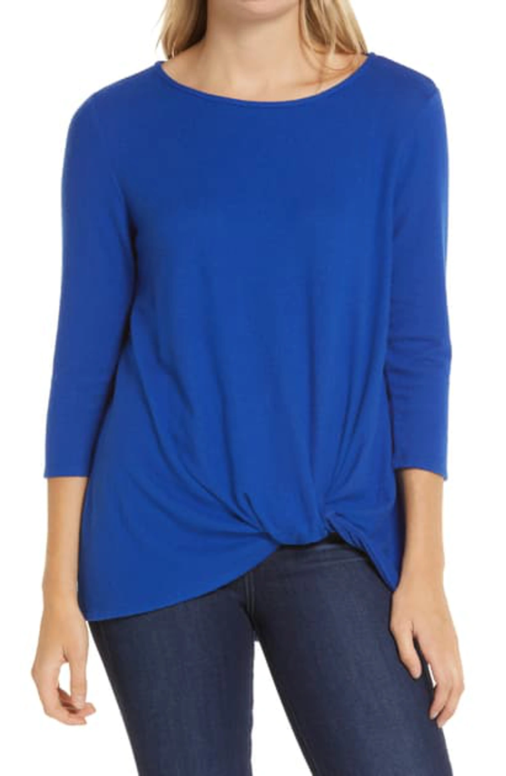 Gibson Cozy Twist Front Pullover In Dynamic Cobalt ModeSens