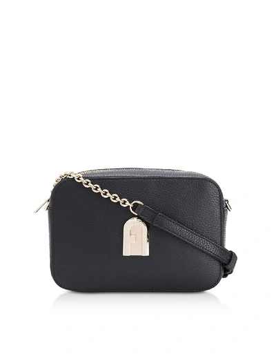 Shop Furla Designer Handbags Sleek Mini Camera Bag In Noir