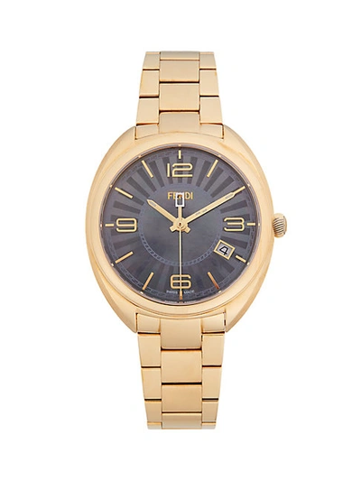 Shop Fendi Goldtone Stainless Steel & Mother-of-pearl Bracelet Watch