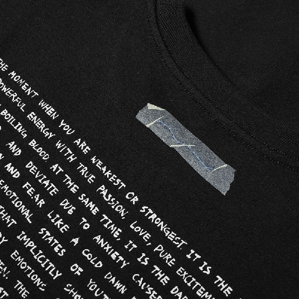 Ader Error Handwriting Logo Print T-shirt In Black | ModeSens