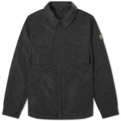 Shop Belstaff Command Zip Shirt In Black