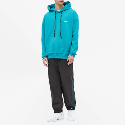 Shop Ader Error Small Logo Hoody In Blue