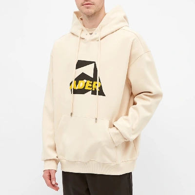 Shop Ader Error Embroidered A Logo Hoody In White