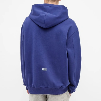 Shop Ader Error Embroidered Star Logo Hoody In Blue