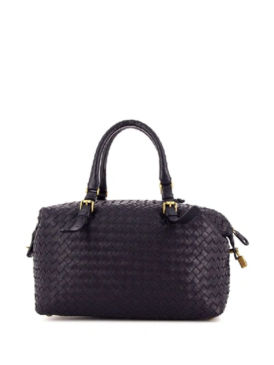 Pre-owned Bottega Veneta 2010 Intrecciato Weave Handbag In Black