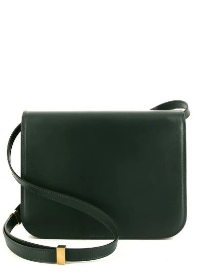 Pre-owned Celine Classic Box Shoulder Bag In Green