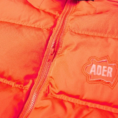 Shop Ader Error Logo Down Parka In Orange