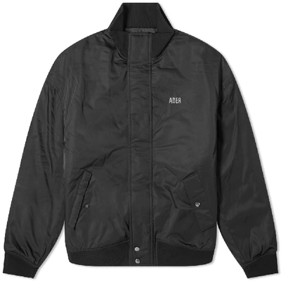 Shop Ader Error Logo Bomber Jacket In Black