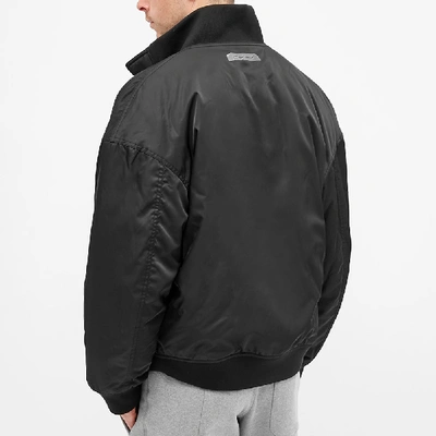 Shop Ader Error Logo Bomber Jacket In Black