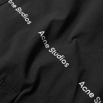 Shop Acne Studios Odeo Half Zip Jacket In Black