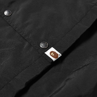 Shop A Bathing Ape College Coach Jacket In Black