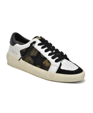 vintage havana repeat camo calf hair sneakers