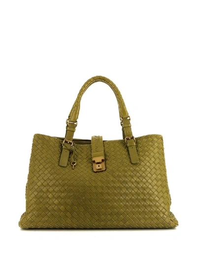 Pre-owned Bottega Veneta Roma Handbag In Green