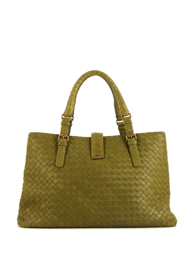 Pre-owned Bottega Veneta Roma Handbag In Green