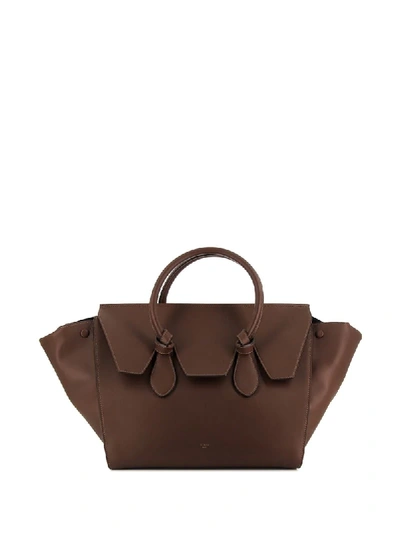 Pre-owned Celine 2010s Tie Knot-handle Handbag In Brown