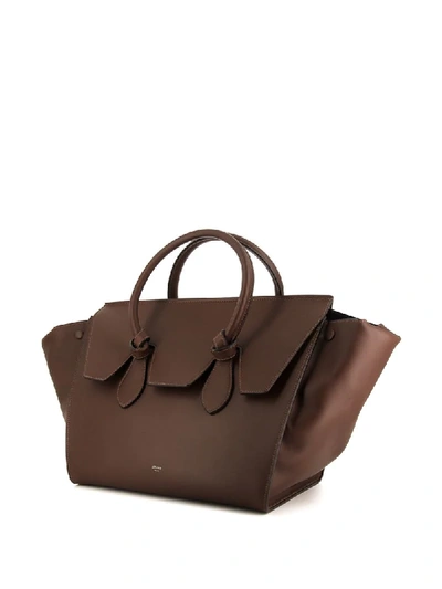 Pre-owned Celine 2010s Tie Knot-handle Handbag In Brown