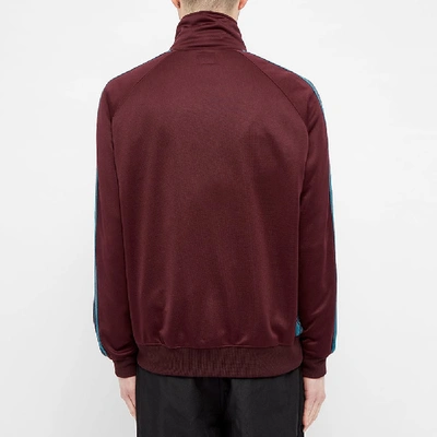 Shop Needles Poly Smooth Track Jacket In Burgundy