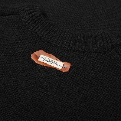 Shop Ader Error Nova Agreement Crew Knit In Black