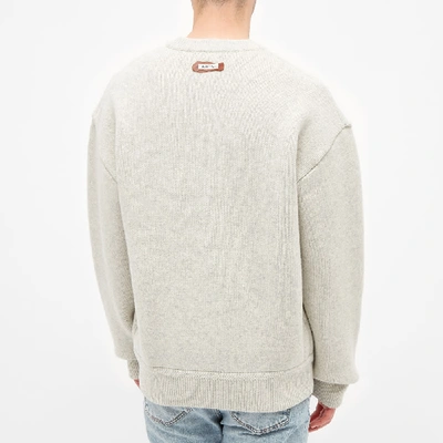 Shop Ader Error Nova Agreement Crew Knit In Grey