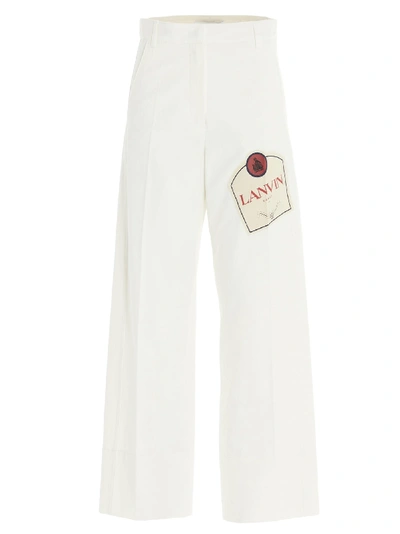 Shop Lanvin Jeans In White