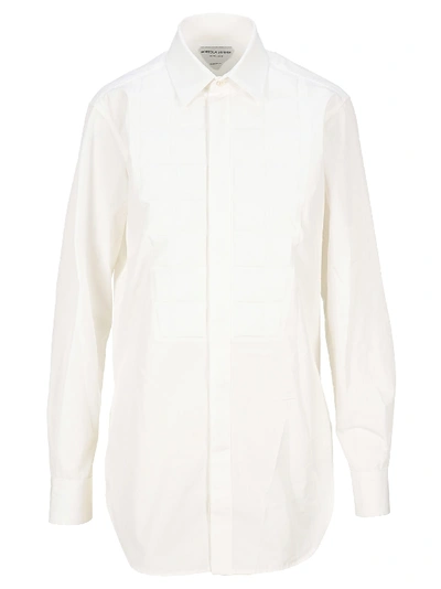 Shop Bottega Veneta Padded Shirt In White