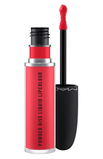 Shop Mac Cosmetics Mac Powder Kiss Liquid Lipcolour In Escandalo!