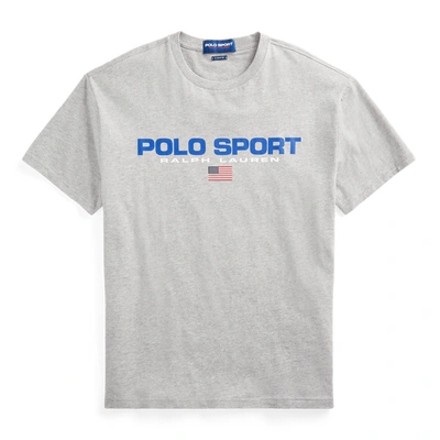 Shop Polo Ralph Lauren Polo Sport Jersey T-shirt In Andover Heather
