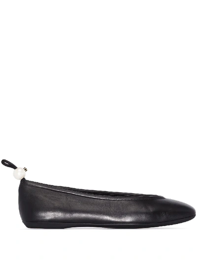 Shop Nicholas Kirkwood Delfi Ballerina Shoes In Black