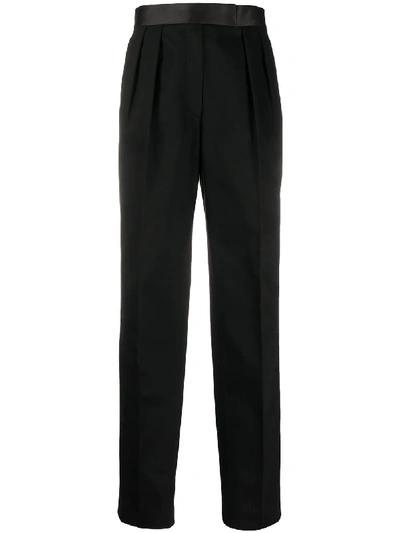 Shop Alexander Wang High-waisted Tuxedo Trousers In Black